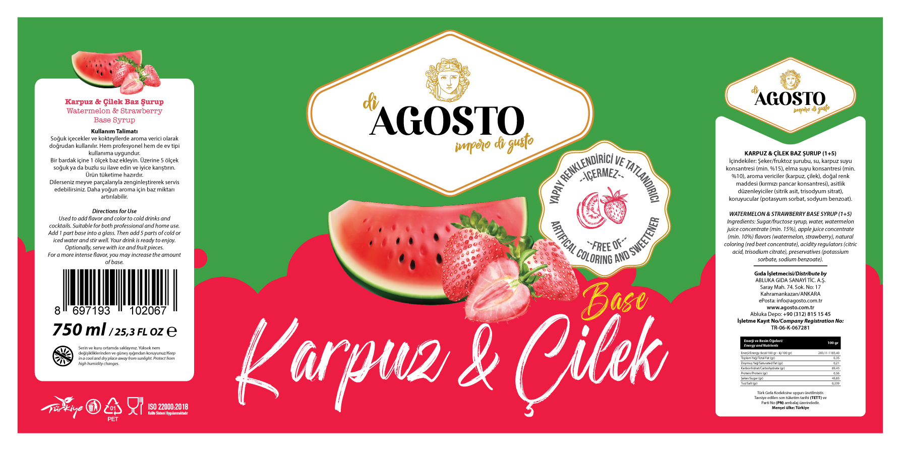 Karpuz & Çilek – 750 ml