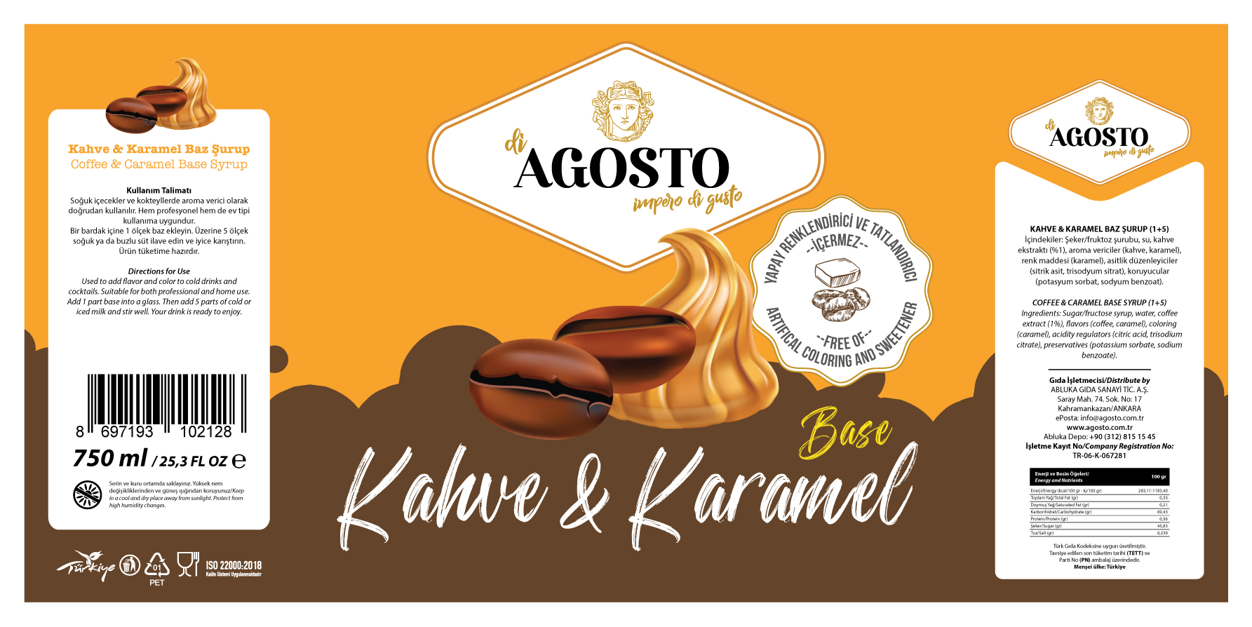 Kahve & Karamel Baz – 750 ml