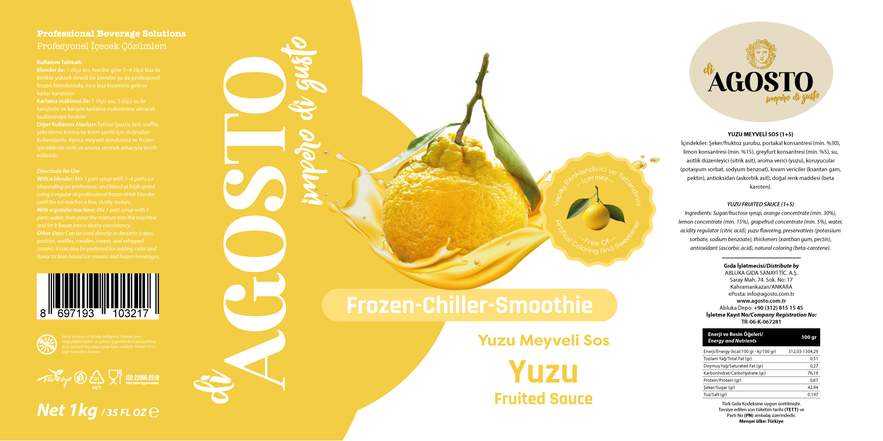 Yuzu Püre – 1 kg