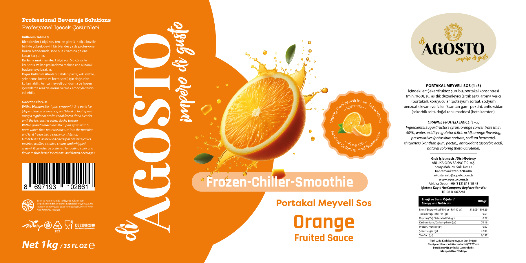 Portakal Püre – 1 kg